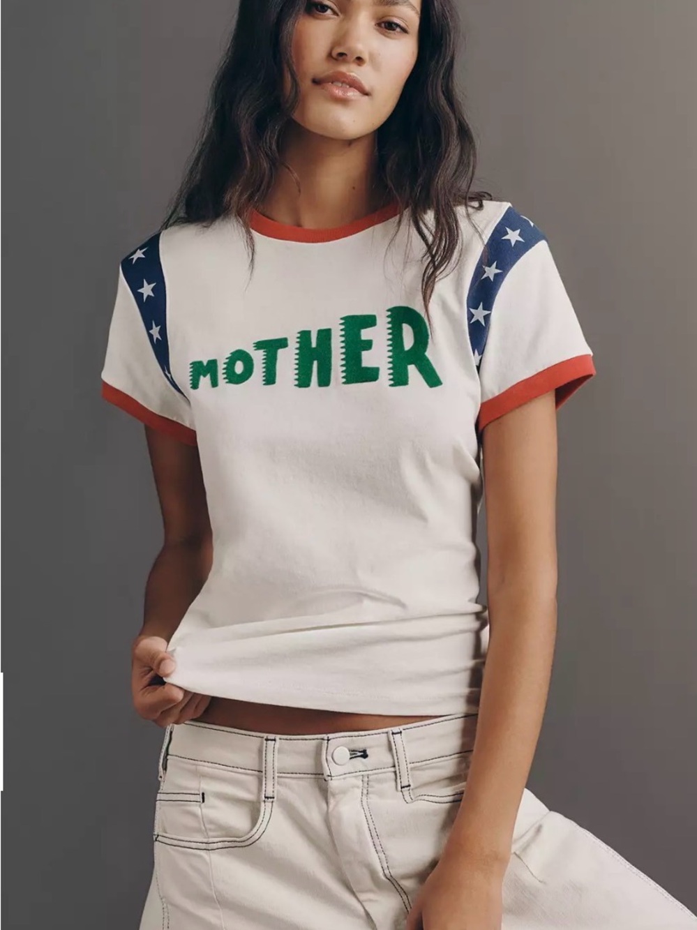 MOTHER The Boxy Goodie Tee Size Medium